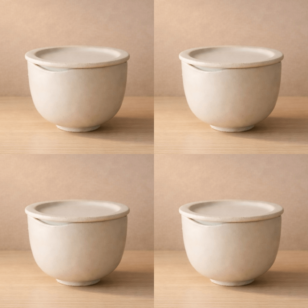 【10%OFF】蒸美椀(むすびわん) - 美濃焼仕立 - (二人暮らし / 4個セット) - Tashinam (タシナム)