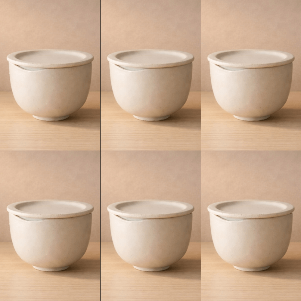 【10%OFF】蒸美椀(むすびわん) - 美濃焼仕立 - (家族セット / 6個セット) - Tashinam (タシナム)